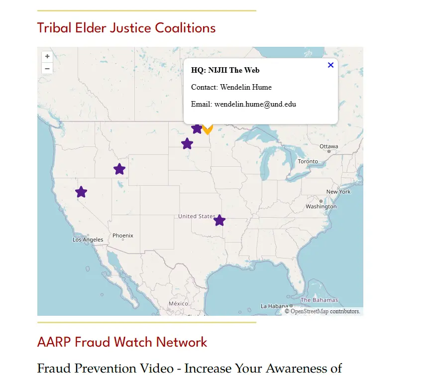 An image of the NIJII tribes map
